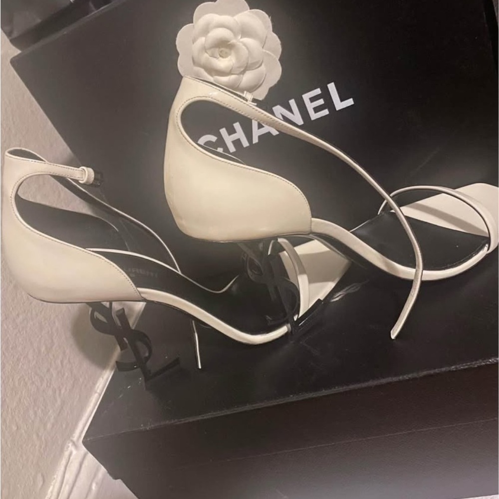 Saint Laurent Women's Cream Heels